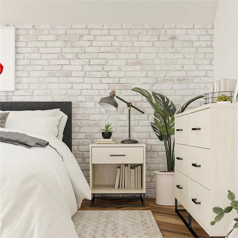 Deals ๐ Ameriwood Home Novogratz Transitional Kelly Nightstand In Ivory Oak ๐ - Image 3