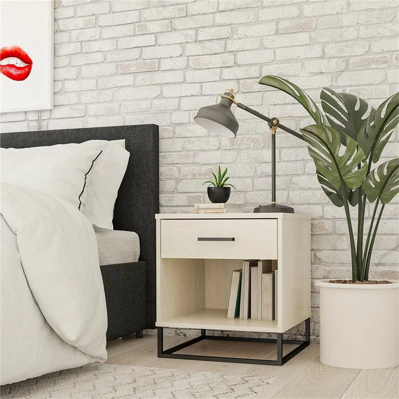 Deals ๐ Ameriwood Home Novogratz Transitional Kelly Nightstand In Ivory Oak ๐ - Image 4