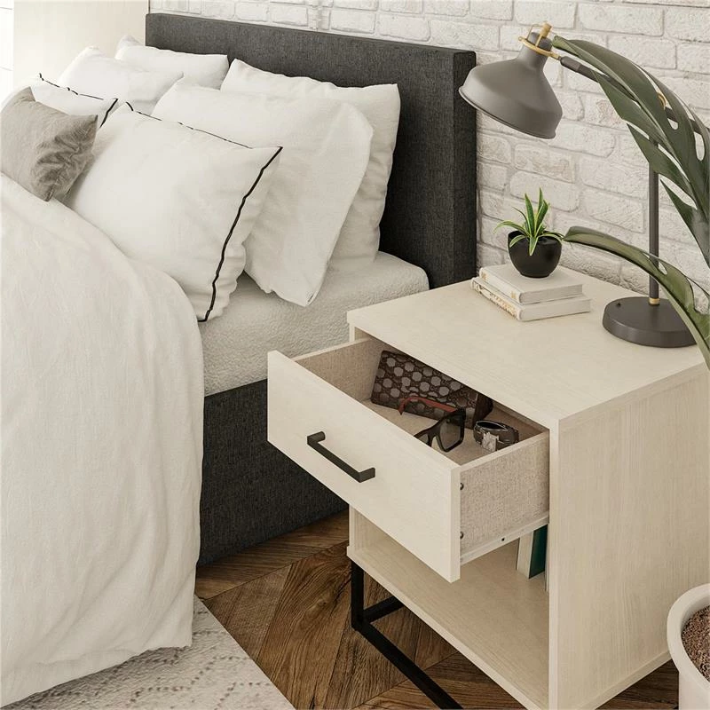 Deals ๐ Ameriwood Home Novogratz Transitional Kelly Nightstand In Ivory Oak ๐ - Image 5