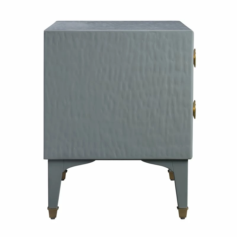 Wholesale 👍 TOV Furniture Divine 23"H Transitional MDF Wood Nightstand In Gray 😉 - Image 4