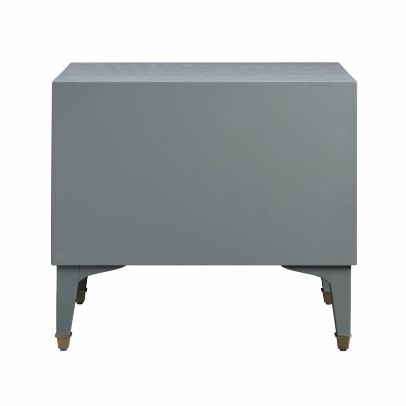 Wholesale 👍 TOV Furniture Divine 23"H Transitional MDF Wood Nightstand In Gray 😉 - Image 5