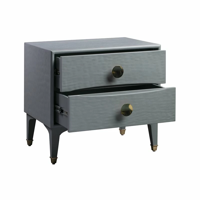 Wholesale 👍 TOV Furniture Divine 23"H Transitional MDF Wood Nightstand In Gray 😉 - Image 6