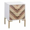 Coupon 🧨 TOV Furniture Quinn 26"H Transitional Wood Nightstand In White/Brass ❤️