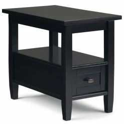 Brand new 💯 Trent Home Wood 14" Rectangle Transitional Narrow Side Table In Black 😀