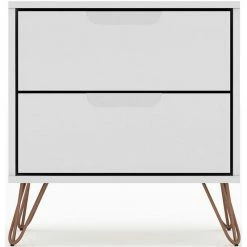 Best reviews of 👍 Pemberly Row Mid-Century Modern Wood Nightstand In White 🌟