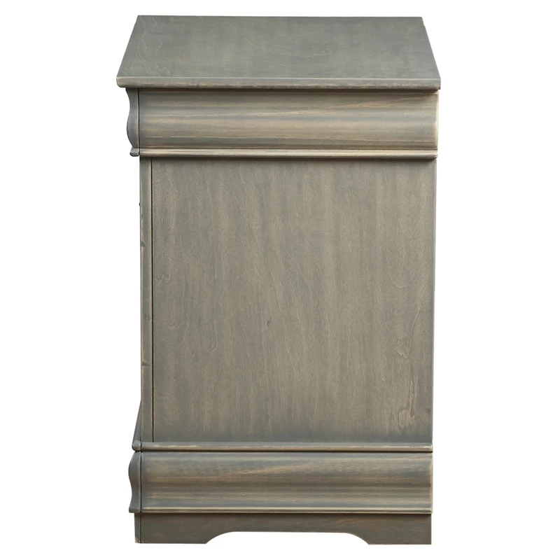 New ๐ ACME Furniture ACME Louis Philippe Wood Nightstand With 2 Drawers In Antique Gray ๐ฅฐ - Image 5