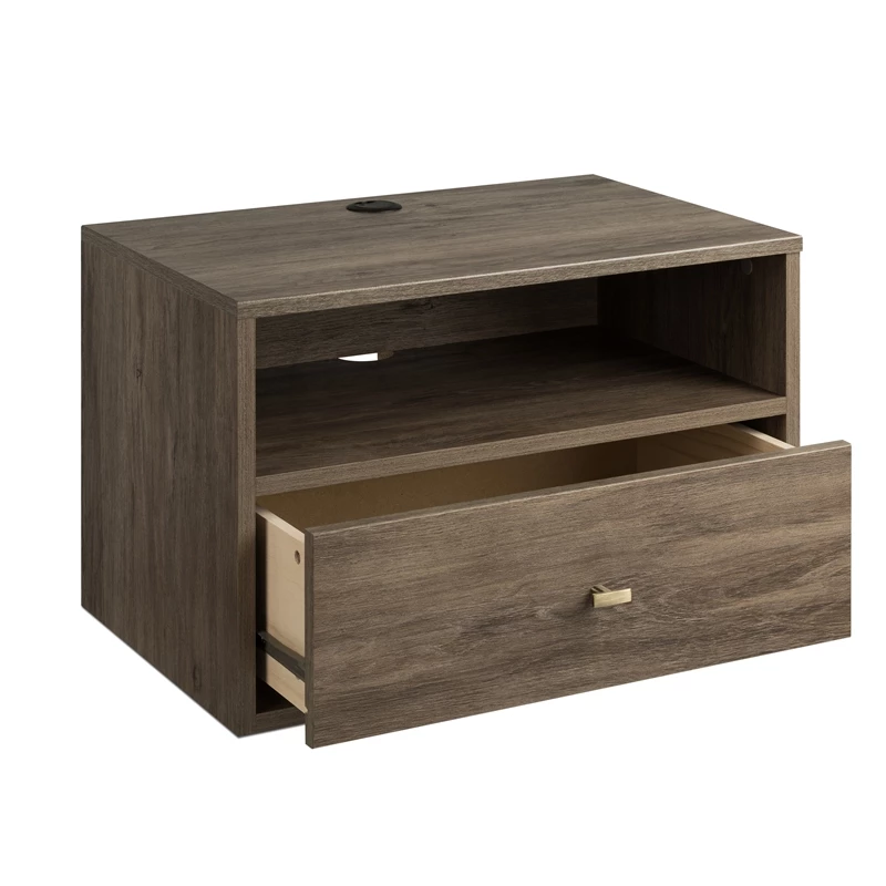 Deals ๐ Prepac Hanging Nightstand With Open Shelf Drifted Gray Engineered Wood-Set Of 2 ๐ - Image 7