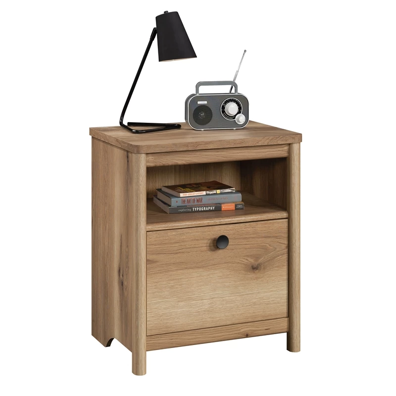Best Pirce ๐ Sauder Dover Edge Engineered Wood Night Stand In Timber Oak Finish ๐ฅฐ - Image 3