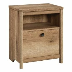 Best Pirce 😉 Sauder Dover Edge Engineered Wood Night Stand In Timber Oak Finish 🥰