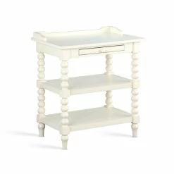 Hot Sale ๐ Bowery Hill Traditional Antique White Wood Nightstand In White ๐ฅฐ