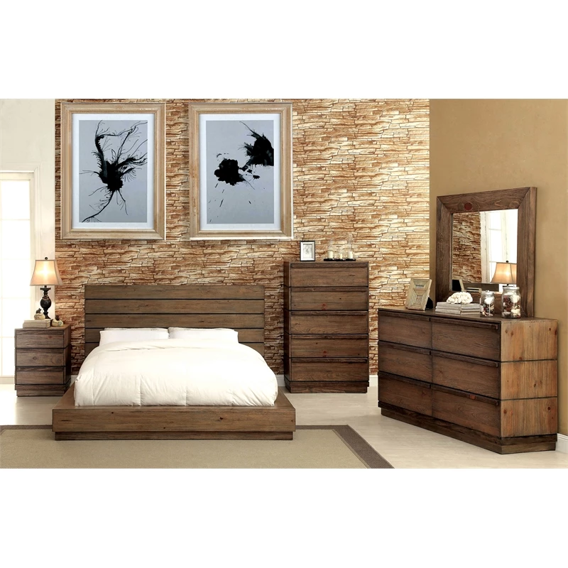 Budget ✨ Bowery Hill Solid Wood 2-Drawer Nightstand In Rustic Natural Tone 🔔 - Image 7