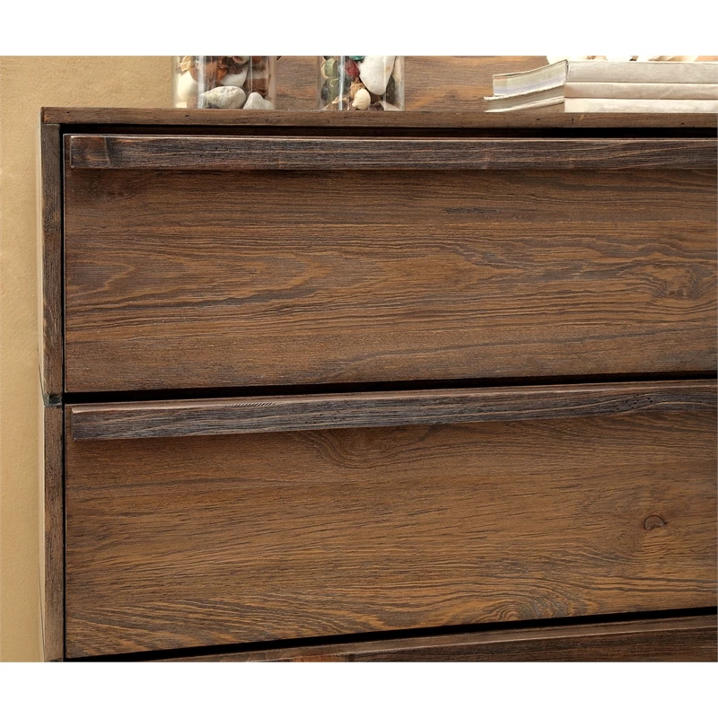 Budget ✨ Bowery Hill Solid Wood 2-Drawer Nightstand In Rustic Natural Tone 🔔 - Image 6