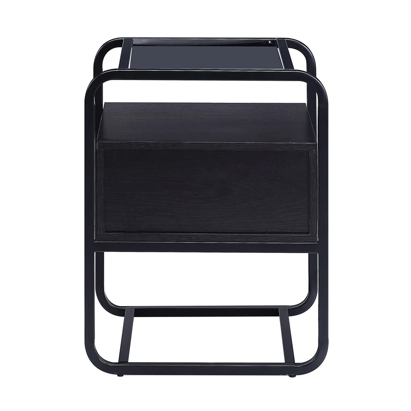 Flash Sale ๐ ACME Furniture ACME Colson 1-drawer Metal Frame Accent Table With Glass Top In Black ๐คฉ - Image 5