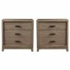 Hot Sale ✨ Home Square 2 Drawer Wood Nightstand In Antique Gray - Set Of 2 😀