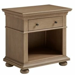 Flash Sale โ Maklaine One Transitional Drawer Wood Nightstand In Brown Finish ๐