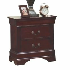 Buy 👍 Coaster Louis Philippe 2 Drawer Nightstand In Red Brown 👏