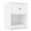 Coupon ✔️ Tvilum Portland 1 Drawer Wood Nightstand In White 🥰