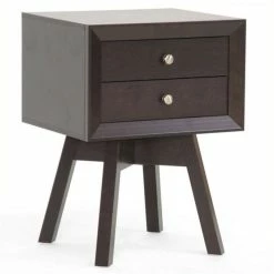 Cheapest 🎁 Baxton Studio Warwick Accent Table And Nightstand In Dark Brown 🌟