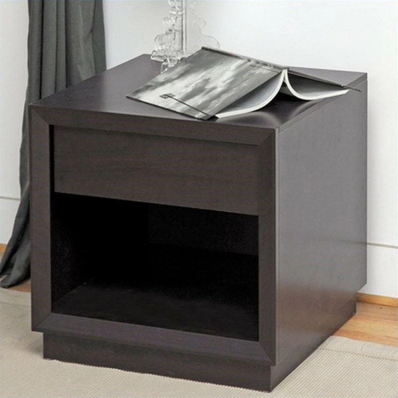 Promo ๐งจ Baxton Studio Girvin Accent Table And Nightstand In Dark Brown โจ - Image 2