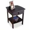 Hot Sale 👍 Winsome Basics Solid Wood End Table / Nightstand In Black 🔥